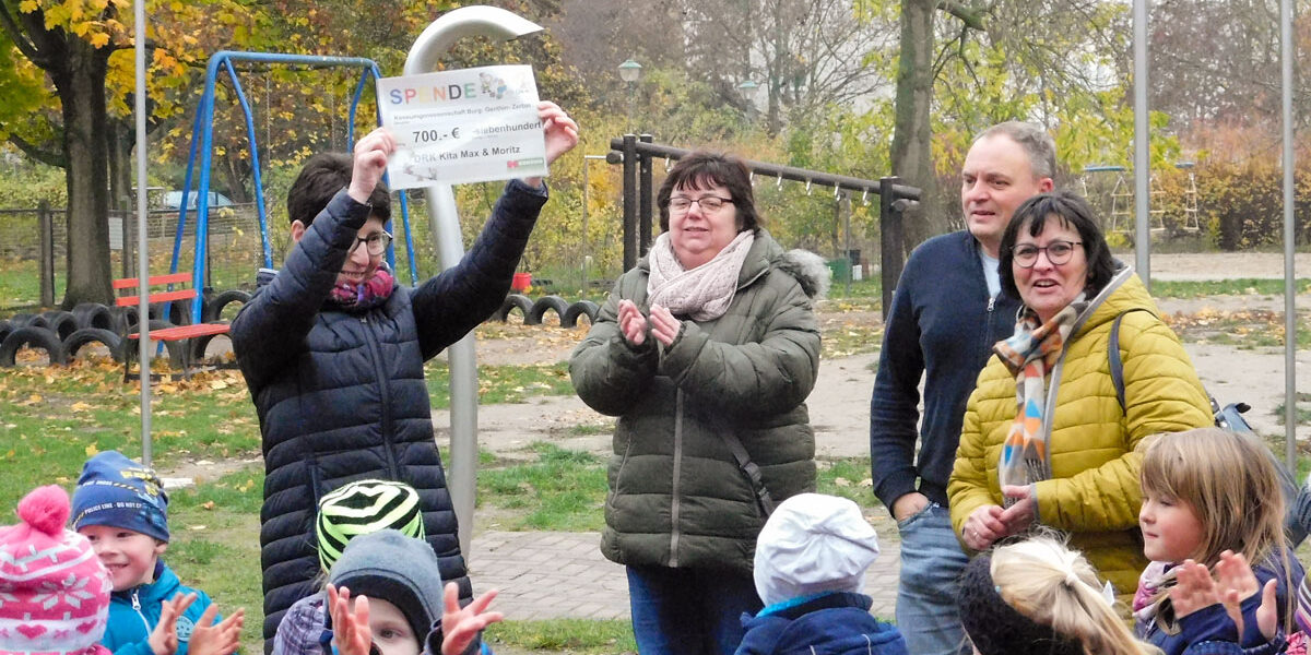 Scheckübergabe in Gommern Scheckübergabe in Gommern