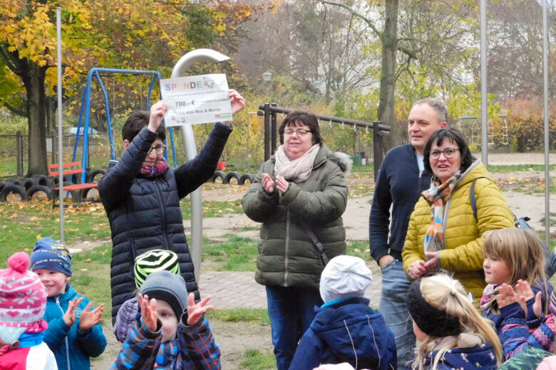 Scheckübergabe in Gommern Scheckübergabe in Gommern