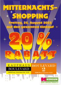 Mitternachtsshoppingin Burg