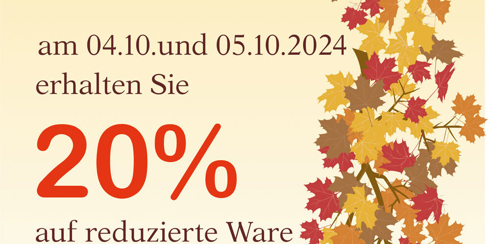 Im Kaufhaus Zerbst steht das Erntedankfest an